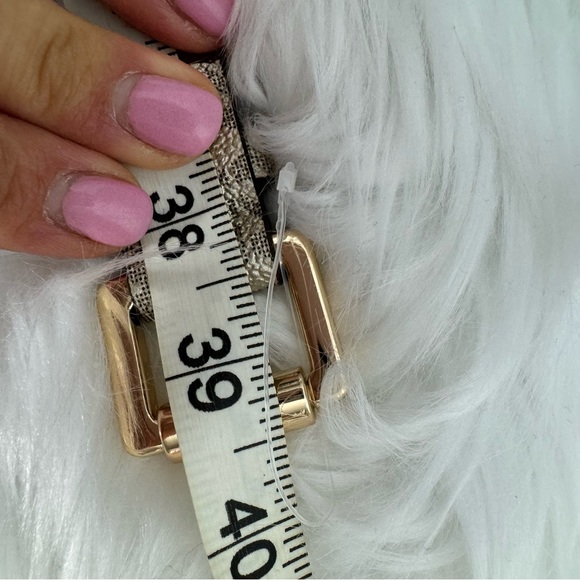 MICHAEL Michael Kors Gold Metallic Logo Belt Bag NWT S/M - Picture 9 of 9